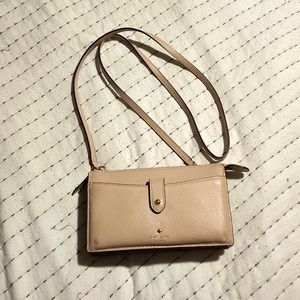 Kate spade bisque crossbody bag large wallet
